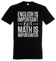 English Is Important Math Is Important Mens T-Shirt Teacher Fun Teacher Math L gray