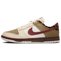Nike  Dunk Low Khaki Team Red Women Sneakers Tan Baroque-Brown Pearl-White IM6687-262 36