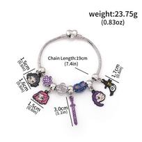 Kpop Demon Hunters Beaded Cartoon Anime Bracelet Pendant Beaded DIY Bracelet Bangle Girls Jewelry Kids Gifts gray