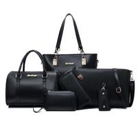 Women's Bag New Fashionable Six-piece Set, Mother and Child Bag Large-capacity Shoulder Portable Messenger Bag juoda