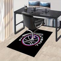1pc Paris Basketball Team Logo Office Carpet Soft Polyester Entrance Carpet Washable Non slip Machin 60cm by 90cm