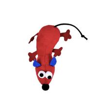 Plush Catnip Mice Toy Realistic Mouse Shaped Cat Bite Toy Interactive Stuffed Small Rat Toy for Kitten Indoor Cats raudona