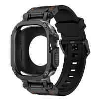 Silicone Strap+Case Waterproof For Apple Watch Ultra 3 2 49mm Series 11-10 46mm for Iwatch SE 7 4-9 SE 44mm 45mm For 44mm