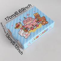 DIY Surprise Poke Game Box - Perfect for Birthdays & Valentine's Day 17.2x13.4cm (Each Compartment: 3.5x3.5cm) gray