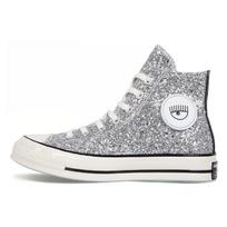 (WMNS) Converse Chiara Ferragni x Chuck 70 'Black Silver' Women's 563831C EU 42 gray