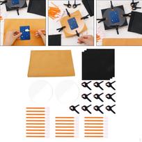 66 Pieces Trading Card Cleaning Kit Accessories Professional Care Tools black