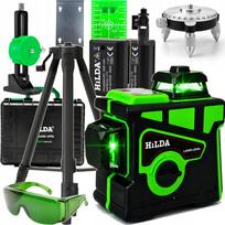 POZIOMICA LASEROWA SAMOPOZIOMUJĄCA HILDA 3D LASER KRZYŻOWY + STATYW 160 cm