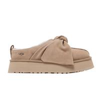 UGG Platform Slip-On Bow Slipper Sand (Women's) 37 brown