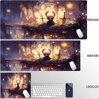 HD Printing Gamer Hollow Knight Mouse Pad Computer Large Home Mousepad XXL Keyboard Pads Office Gaming Carpet PC Laptop Deskmat 30cmx60cm(11.8x23.6inch) black