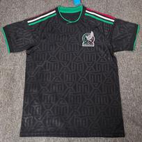 Mens Mexico National Team Away Fan Soccer Jersey Short Sleeve Bamboo Fiber Football Uniform Small