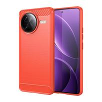 Flexible TPU Case for Xiaomi Poco F7 Pro F7 Ultra 5G Protective Cover Shockproof Coque Capa Fundas Poco F7 Pro raudona