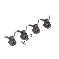 12pcs Box Legs Retro Design Wooden Boxes Durable Alloy Feet Protector with Screw for Welt Decoration