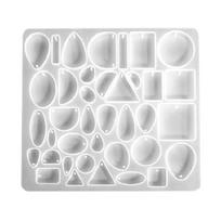 Gemstone Jewelry Silicone Mold Epoxy Casting Mold for Pendants Jewelry Making 1 white