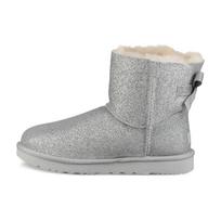 UGG Mini Bailey Bow Sparkle 'Silver' Women's 1100053-SLVR 37 gray