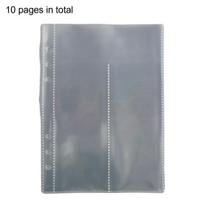 Zipper Binder Transparent Window Design Star Pattern PVC Cover Card Organizer with Multiple Slots Portable Card Holder Binder for Idol Cards Photo gray