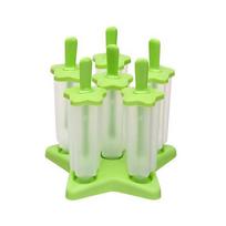 High-quality Ice Lolly Cream Maker Mold With Built-in Drip Guard And Sturdy Base Star,17cm/6.6in green