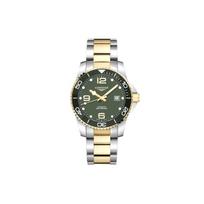Longines Concas Nardymo serijos Automatinis mechaninis judėjimas Datos rodymas Laikrodis 41mm Žalias ciferblatas Nerūdijančio plieno PVD dengtas korpusas L3.781.3.06.7 Green Dial gray
