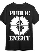 Public Enemy Logo Pure Cotton Hip Hop Rap Icon Graphic Unisex T-Shirt Unisex T-Shirt XXXXL gray