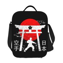 Budo Soul Karate Spirit Martial Arts Insulated Lunch Bag for Women Kids Portable Food Boxes Thermal Lunch Box Tote One Size