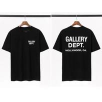 Nauji Unisex Gallery Dept Marškinėliai Juodi Geltoni Spausdinimas Holivudas Kalifornija Oversized Medvilniniai Gatvės Stiliaus Marškinėliai Vasariniai Laisvalaikio Trumpomis Rankovėmis Viršus S black