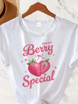 Berry Special Strawberry Graphic T-shirt S