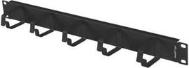 Lanberg 19" Cable Management 5 Rings, Type B, 1U | AK-1701-B | Black AK-1701-B | 5901969439403