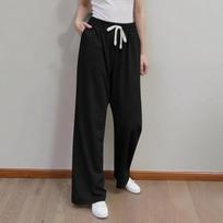 Women's Wide Leg Sweatpants Casual High Waist Loose Straight Track Pants Drawstring Sports Jogging Pants With Pockets L juoda