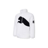Puma Sherpa Contrast Big Logo Fleece šilta striukė Vyriški viršutiniai drabužiai, balta 848418-02 M black