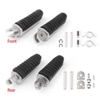 Front Rear Footrests Foot Pegs For Suzuki V-Strom DL 650 GSX 1250 1300 GSR gray