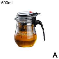 500ml/700ml Stiklinis arbatinukas su presu filtruoti arbatai, arbatos ir vandens separatorius, namų, biuro, filtruojantis arbatos ruošimo indas, arbatos reikmenys, šventinės dovanos, virdulys gray