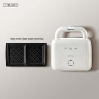 Dual-Disc Breakfast Sandwich Maker - Multifunctional Electric Griddle for Home. Standard white