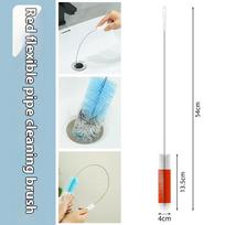 1Pcs Rotary Pipe Cleaning Brush Brush Long Handle Brush For Pipe Wall Cleaning Tools Kit tamsiai mėlyna spalva