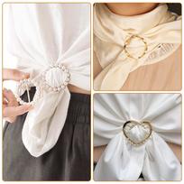 5Pcs Clothing Waist Adjuster Clip Zinc Alloy Waist Cincher Fasteners Waistband Tighteners for Dress Scarf Shawl Shirt 1