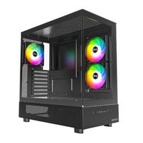 Montech Case||XR|MidiTower|Not included|ATX|MicroATX|MiniITX|Color Black|XR(B)