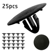 25 vnt. Variklio dangčio izoliacijos tvirtinimo spaustukai Kniedės Plastikiniai Toyota 90467-09050 Automobilio spaustukai Tvirtinimo detalės Priedai black