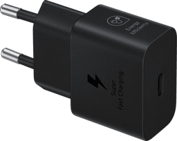 SAMSUNG Galaxy Power Adapter USB Type C 25W without Cable Black