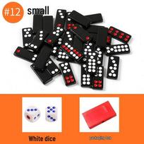 Didelio dydžio sustiprinti Pai Gow domino kauliukai suaugusiems - Juodi