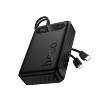 Powerbank 10000 mAh QC PD 2A 22.5W with built-in cables USB C + Lightning Hoco J171 Edge black