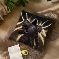 Game D-Diablo IV Cool cushion cover For Bedroom Car Coffee Shop Room Soft and Living Room Sofa Decorative Pillow Cover Case 30cmx30cm brown