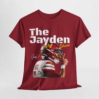 Jayden Daniels Washington Commanders NFL Team Heavy Cotton T- Shirt Unisex T-Shirt XXXL