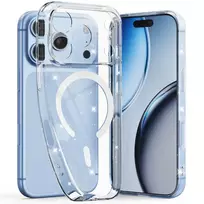 Tech-Protect FLEXAIR GLITTER phone case with MagSafe support for iPhone 17 Pro Max | iPhone 18 Pro Max transparent