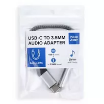 Blue Star aUX Type C (male) to 3.5 mm Jack (female) adapter - gray