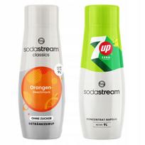 SodaStream Orange Zero Syrups Sugar-Free Orange Concentrate + 7UP ZERO