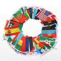 zwjflagshow pasaulio girlianda vėliavėlės 14*21cm 20*30cm 100 200 VNT Futbolo Nacionalinė Vėliava Šalies Pasaulio Vėliavėlės Girlianda Vėliavėlių Girlianda 14x21cm 24pcs blue