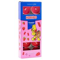 Haribo Strawberry Happiness arbatinės žvakės 10 vnt