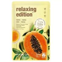 Mask On Paris Relaxing Edition Papaya lakštinė veido kaukė