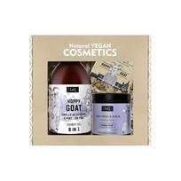 LAQ Hoppy Goat dovanų rinkinys – dušo želė, kūno šveitiklis ir muilas