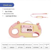 Wakytu British Pet Backpack & Leash Harness for Small Dogs and Cats beige