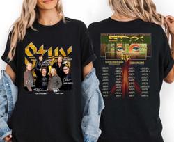 2026 Styx Band the Grand Illusion Tour Concert Music Double Sided T-Shirt S brown