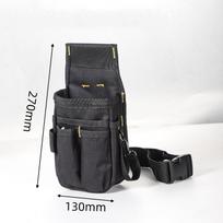 Tool Belt Bag Utility Belt Adjustable Pockets Tool Belts Detachable Work Pouch Bag Heavy Waist Apron Versatile Pouch gray